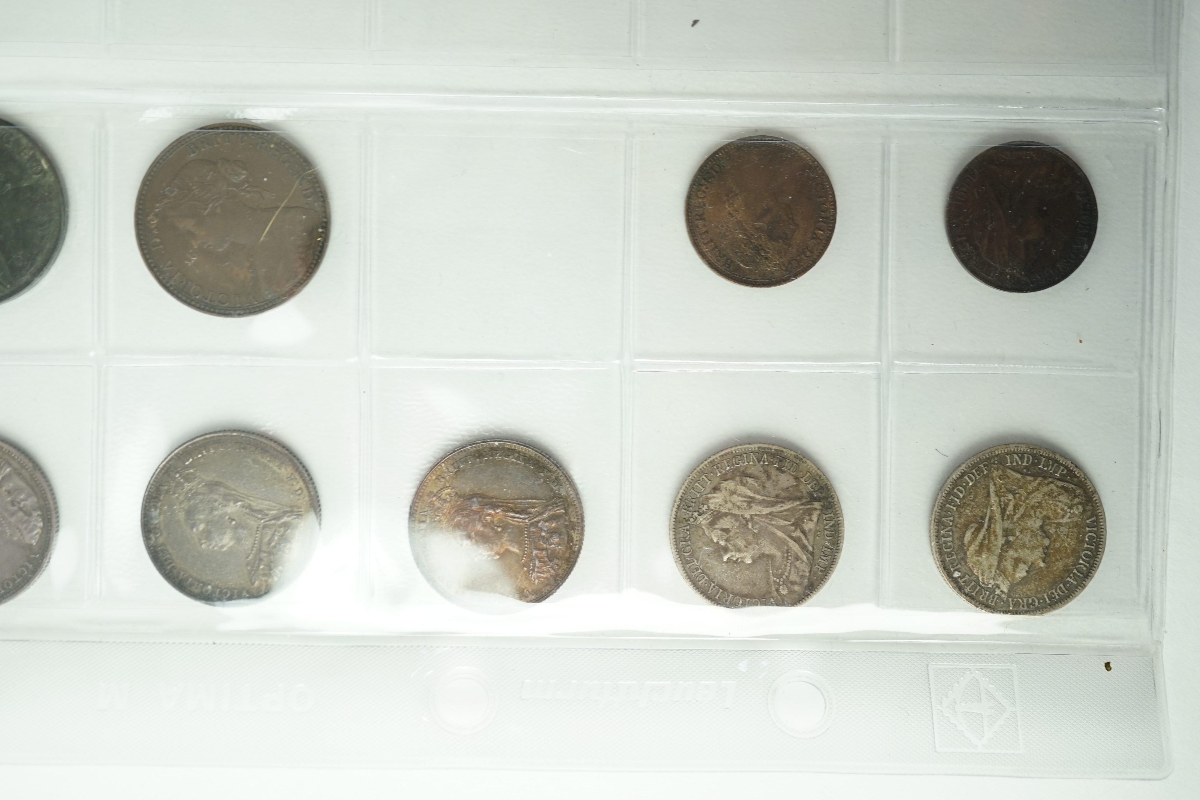 British coins, Victoria (1837-1901), halfcrown to halfpenny and various odd silver maundy 1d to 4d